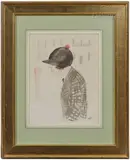 Femme à la casquette by René Hermann-Paul, Aquarelle sur papier, sold Jun 2022
