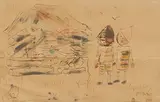 Enfant au chapeau pointu, (19)32 by Tadeusz Makowski, Plume, encre et aquarelle sur papier, sold Jun 2022