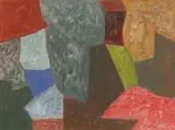 Composition abstraite by Serge Poliakoff, 1956, Gouache sur papier, sold Jun 2022