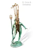 Lyrism Mascullum by Fernandez Arman, Epreuve en bronze à patine verte et patine or, sold Jun 2022