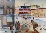Craig St-Laurent" by Maurice Domingue, 1946, Aquarelle sur papier, sold Jan 2020