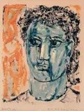 Portrait by Paul-Vanier Beaulieu, Monotype sur papier, sold Jan 2020