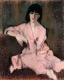 Portrait féminin by William Showell, Pastel sur panneau, sold Jan 2020