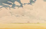 Paysage des Prairies by Robert Newton Hurley, Aquarelle, sold Nov 2019