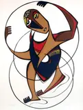 N-1177 « Hoop Dancer by Daphne Odjig, Lithographie, sold Oct 2019