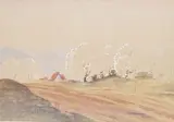 Chemin de campagne by Graham Noble Norwell, Aquarelle sur panneau, sold Oct 2019