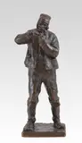 Le fumeur by Marc-Aurèle de Foy Suzor-Coté, Bronze à patine foncée, sold Sep 2019