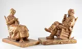 Le vieux pionnier" "La Compagne du Vieux Pionnier by Marc-Aurèle de Foy Suzor-Coté, Plâtre à patine dorée, sold Mar 2019
