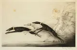 L'Elan by Louis Icart, Aquatinte sur papier, sold Mar 2019