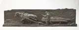 Le halage du bois, Arthabaska by Marc-Aurèle Suzor-Coté, Bronze à patine sombre, sold Oct 2018