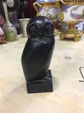 La chouette droite by Irénée Rochard, Bronze à patine noir signé sur la terrasse, sold Sep 2018