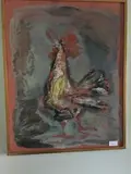Coq by Étienne Ret, Gouache sur papier, sold Jul 2018