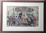 Le manège by Jules-Émile Zingg, Lithographie, sold Apr 2025