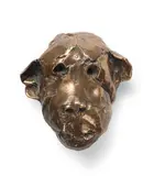 Tête de singe by Paul Rebeyrolle, Épreuve en bronze doré, sold Jun 2016