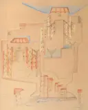 Esquisse pour Villefranche by Léopold Survage, 1915, Aquarelle et crayon sur papier, sold Jun 2016
