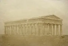 Sans titre by Alphonse Davanne, Photographie primitif, Paestum, Temple d’Héra, Italie, sold Jul 2024