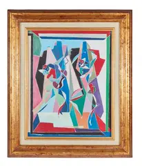Flamenco by Michel Moreno, Gouache sur papier, sold Dec 2024