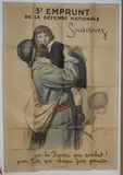 3e Emprunt de la défense nationale, Souscrivez pour la France qui combat ! Pour Celle qui chaque jour grandit by Guerre 14-18 Auguste Leroux, Affiche pour les emprunts nationaux Imp, sold Jul 2024