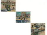 Ansicht von Athen mit Antiken Tempeln by Alexander Berkoff, watercolor, sold Jul 2018