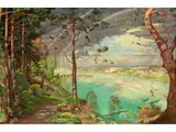 Isarauen by Paul Kämmerer, oil on panel, offered Mar 2026