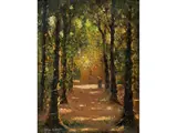 Sonnige Allee by Franz Courtens, oil on panel, offered Sep 2019