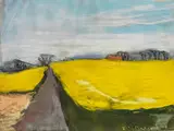 Raps bei Kronsgaard by Klaus Fußmann, pastel, sold Sep 2015