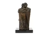 Ohne Titel (zwei Männer) by Hussein Madi, bronze, sold Mar 2024