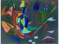 Untitled by Rudolf Bredow, oil, sold Sep 2022