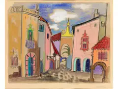 Untitled by Rudolf Bredow, oil, sold Sep 2022