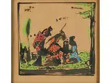 Drei Figuren in Landschaft by Adolf Hölzel, pastel, offered Dec 2016