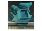 Surrealistische Komposition by Peter Ackermann, oil on canvas, offered Dec 2016