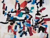 Sans titre (from the Gitksan Series) by Jean Paul Riopelle, gouache on paper, sold Dec 2021