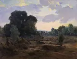 Coucher de soleil by Marc-Aurèle de Foy Suzor-Coté, 1904, oil on canvas, sold Dec 2021