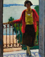 Sanary, France by Edwin Holgate, oil on board, sold Dec 2021