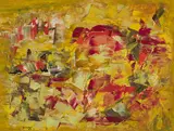 Sans titre by Marcelle Ferron, 1947, oil on canvas, sold Nov 2021