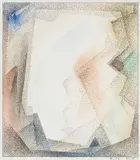Abstract by Lionel LeMoine FitzGerald, 1952, watercolour and ink on paper, sold Nov 2021