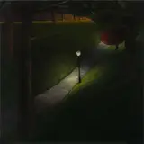 Looking in Central Park by Ross Penhall, oil on canvas, sold Nov 2021