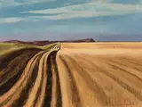 South-East of Moosomin, Sask. by Alan Caswell Collier, oil on board, sold Nov 2021
