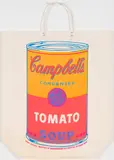 Campbell's Soup Can (Tomato) (F & S. II. 4A) by Andy Warhol, silkscreen on paper bag, sold Oct 2021