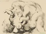 Minotaure et nue by Pablo Picasso, offset lithograph, sold Oct 2021