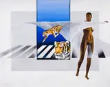 The Tigress by Per Dahl, 1985, oil on canvas, sold Oct 2021