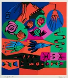 Graffiti by Alfred Pellan, 1973, serigraph, sold Oct 2021