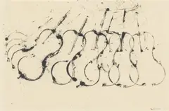 Ohne Titel by Arman, 1970, Tusche auf Japanbütten, sold May 2026