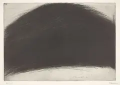 Berg by Arnulf Rainer, 1963, Kaltnadel auf Zink auf Papier, sold Sep 2025