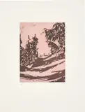 Winter Scene by Peter Doig, 2004, Farbaquatinta auf Velin, sold Feb 2025