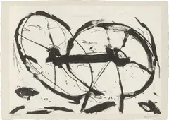 6/1993 by Emil Schumacher, 1993, Aquatinta und Kaltnadel auf festem Bütten, sold Jan 2025