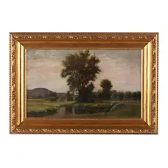 Tranquil Landscape in Afternoon Light by Alfred Ordway, Oil on canvas (lined), sold Sep 2024