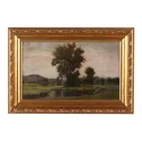 Tranquil Landscape in Afternoon Light by Alfred Ordway, Oil on canvas (lined), sold Sep 2024