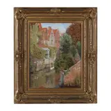 Bruges by Anna Lee Day Stacey, Oil on canvas, sold Sep 2024