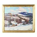Winter Landscape by Aldro Thompson Hibbard, Oil on canvas, sold Sep 2024